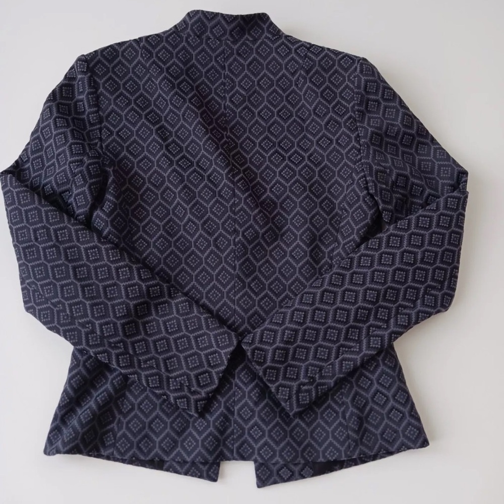 Banana Republic size 2P Geometric Patterned Black Jacket